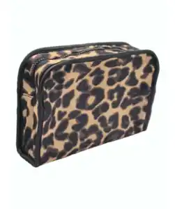 Kosmetiktasche Leo, Leopardendruck