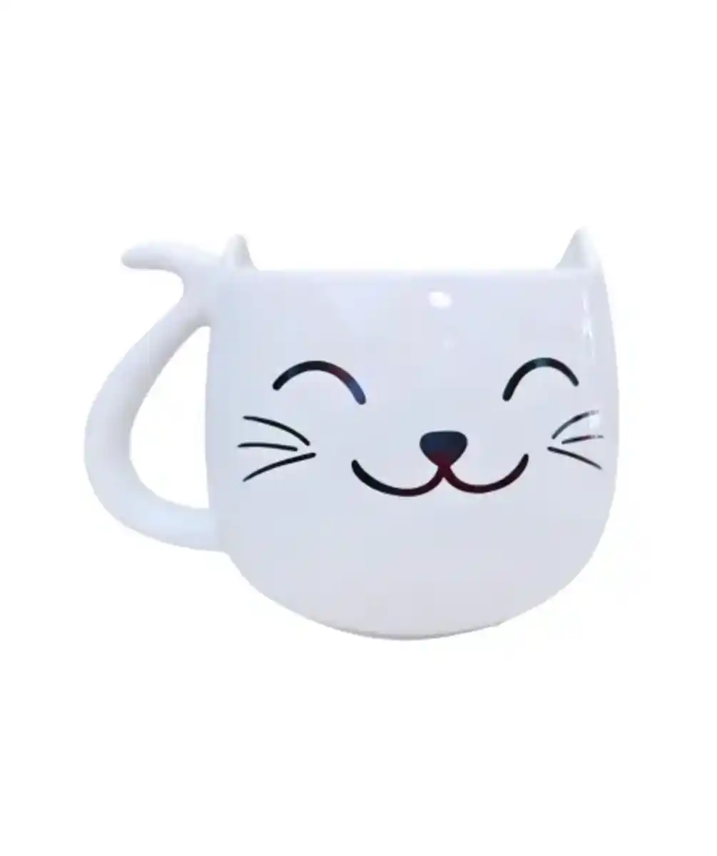 Bild 1 von Tasse in Katzenoptik, weiß