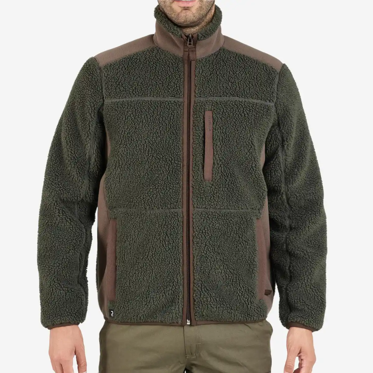Bild 1 von SOLOGNAC Jagd-Fleecejacke 500 wattiert grün