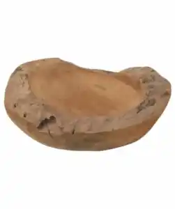 Teak-Dekoschale, naturfarben