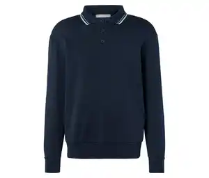 Sweatshirt mit Polokragen