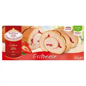 CONDITOREI COPPENRATH & WIESE Erdbeer-Sahne-Rolle 400 g