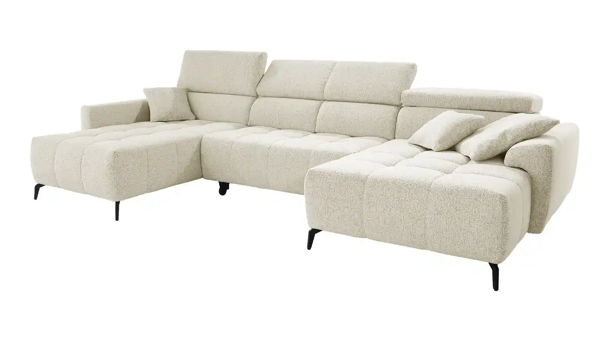 Bild 1 von Wohnlandschaft beige elektrisch ausfahrbar 358 cm - ULTIMA