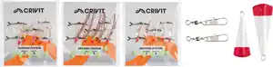 CRIVIT® Paternoster-Set »Hering«, 9-teilig