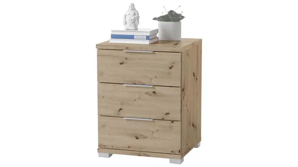Bild 1 von Nachttisch mit Schubladen - Artisan Eiche - 46 x 61 cm - UNIVERSAL