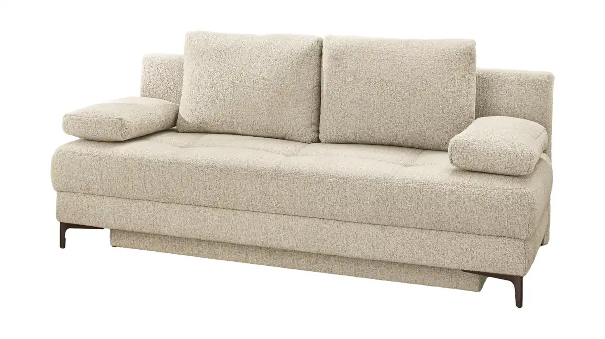 Bild 1 von Schlafsofa Bettkasten Dauerschläfer beige Federkern 205 cm - FELIX