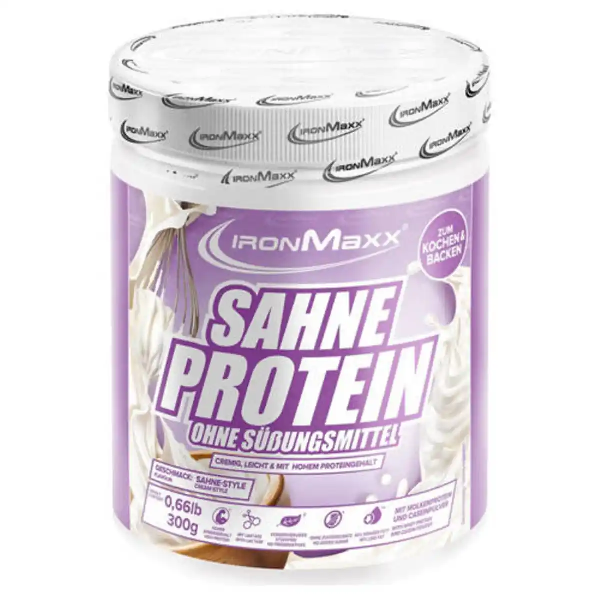 Bild 1 von IRONMAXX Pulver Mix, Sahne Protein 500 g