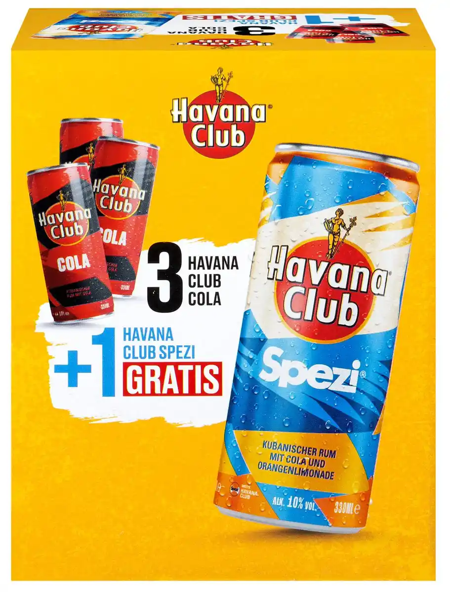 Bild 1 von HAVANA CLUB Cola, Packg. 3 x 0,33-l-Dose