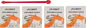 CRIVIT® Vorfachhaken-Set »Raub-/Friedfische«, 81-teilig