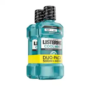 LISTERINE Duopack 500ml/600ml, Cool Mint