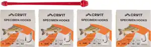 CRIVIT® Vorfachhaken-Set »Karpfen«, 81-teilig