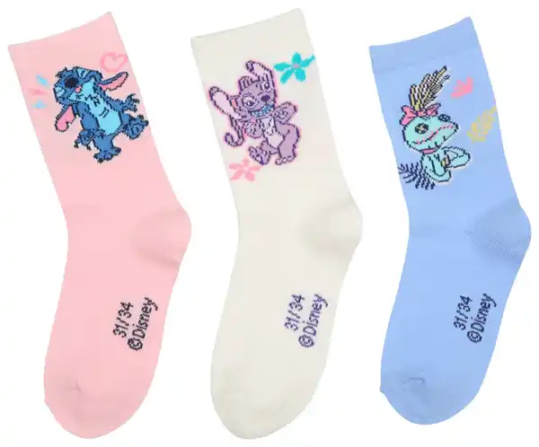 Bild 3 von Kinder-Socken »Stitch«, 3 Paar