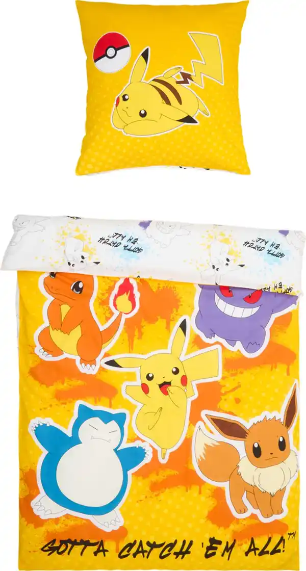 Bild 2 von Bettwäsche-Set »Pokémon«, 2-teilig