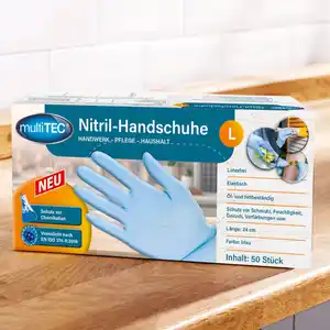 Multitec Puderfreie Nitril-Handschuhe 50er