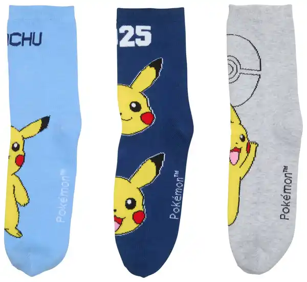 Bild 2 von Kinder-Socken »Pokémon«, 3 Paar