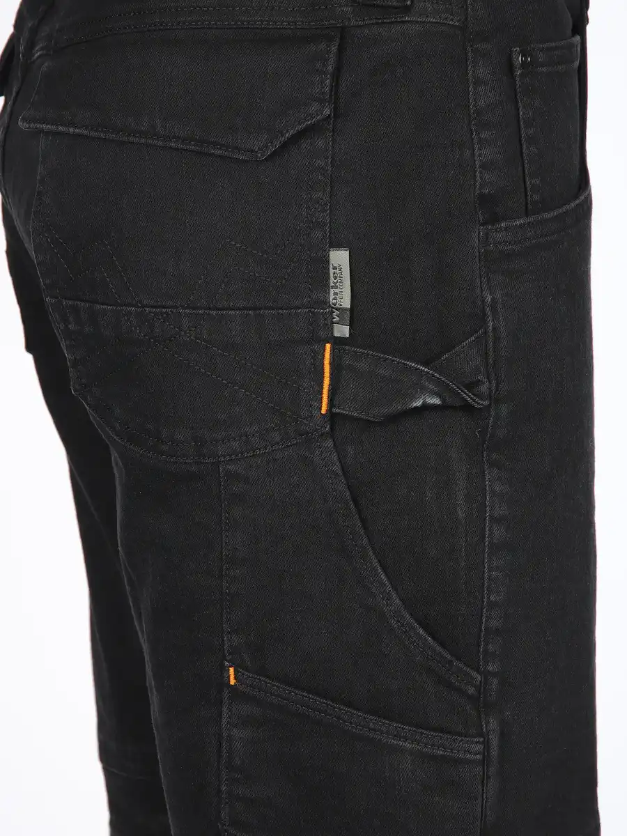 Bild 4 von Herren Arbeits-Jeansshort Schwarz