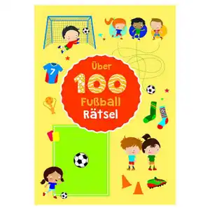 Mal-/Rätsel-Block oder -Buch, Über 100 Fußballrätsel