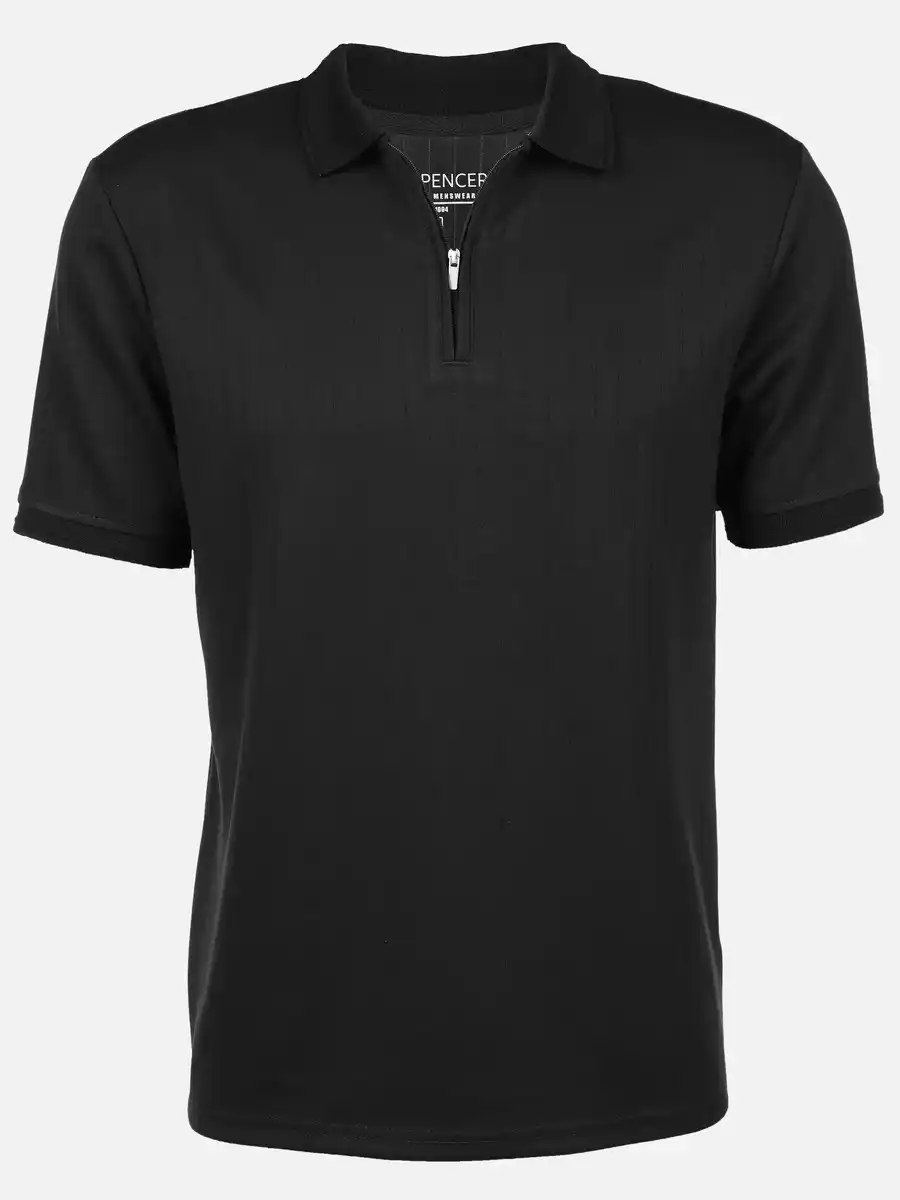Bild 1 von Herren Polo unifarben Schwarz