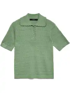 Vero Moda VMLIMONE SS SCALLOP Poloshirt Grün