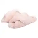 Bild 1 von UP2FASHION WOMEN Plüsch-Hausschuhe, Rosa, Offener Zeh, 37