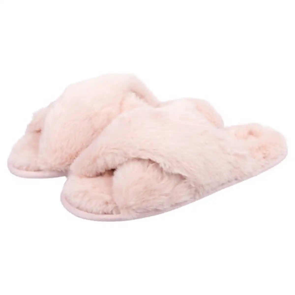 Bild 1 von UP2FASHION WOMEN Plüsch-Hausschuhe, Rosa, Offener Zeh, 37