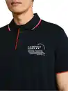 Bild 2 von Herren Poloshirt mit Schriftzug-Print Blau