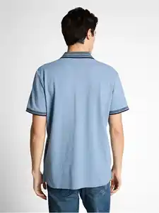 Herren Poloshirt Blau