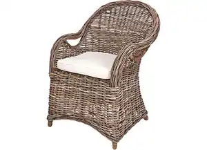 Rattansessel 'Athena' Gestell aus Bambusholz