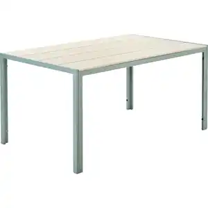 Nonwood Gartentisch 150 x 90 cm hellgrau