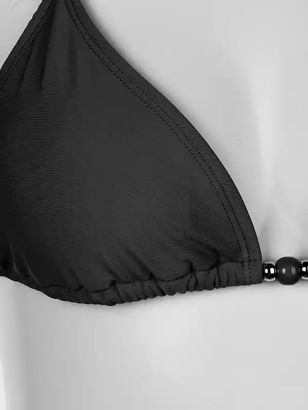 Bild 3 von Damen Bikini Set mit Zierperlen Schwarz