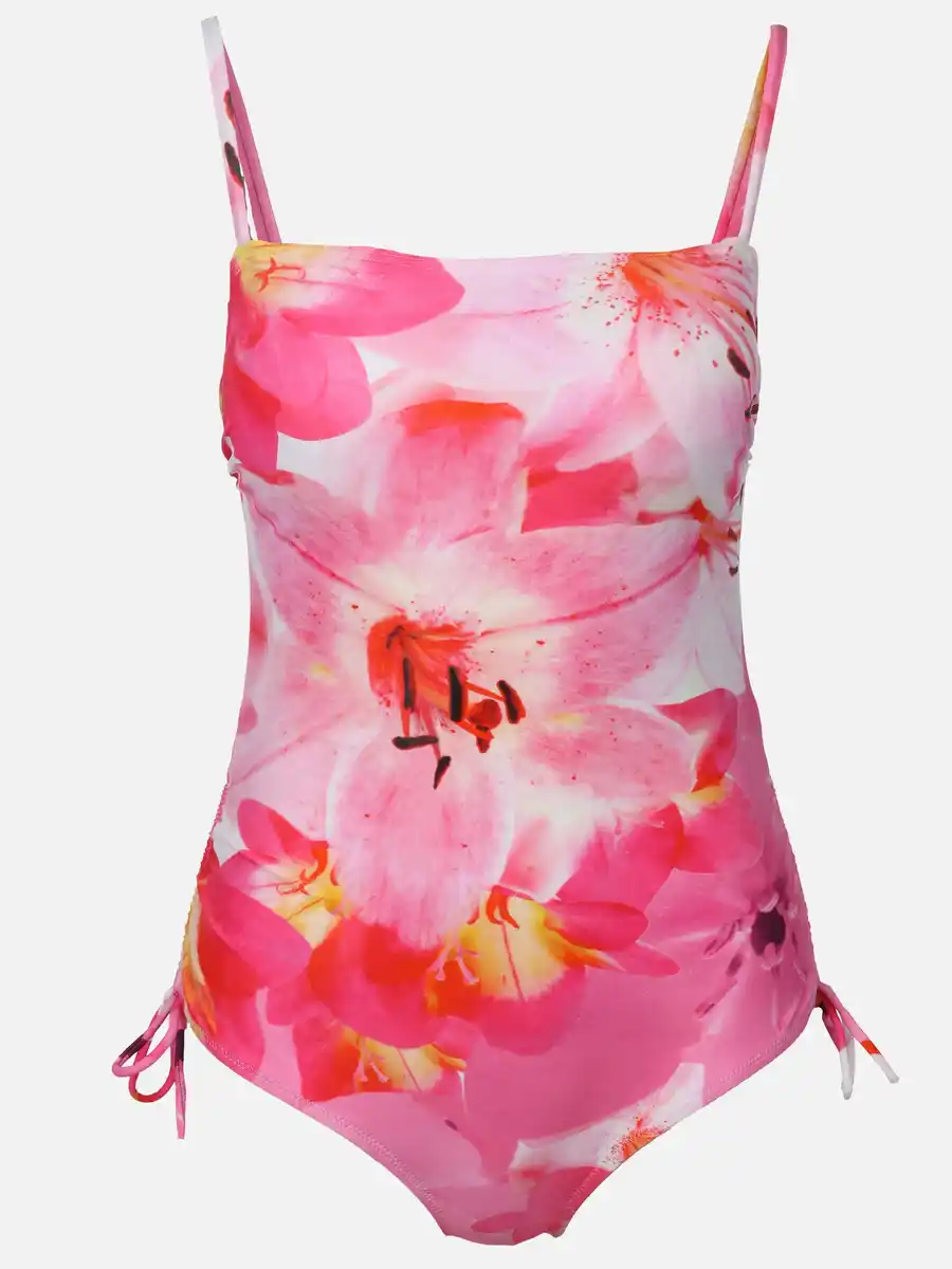 Bild 1 von Damen Badeanzug Blumen Pink