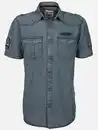 Bild 1 von Herren Freizeithemd mit kurzem Arm Blau