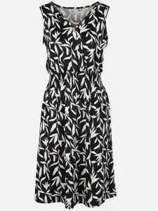 Damen Jersey Kleid Ärmellos Marine