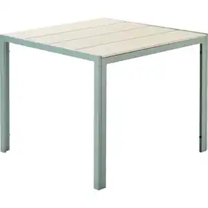 Nonwood Gartentisch 90 x 90 cm hellgrau