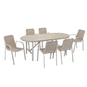 Gartenmöbelset 'Luna' für 6 Personen Aluminium