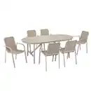 Bild 1 von Gartenmöbelset 'Luna' für 6 Personen Aluminium
