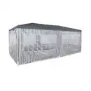 Bild 1 von Pavillon grau/weiß gestreift 295 x 590 cm