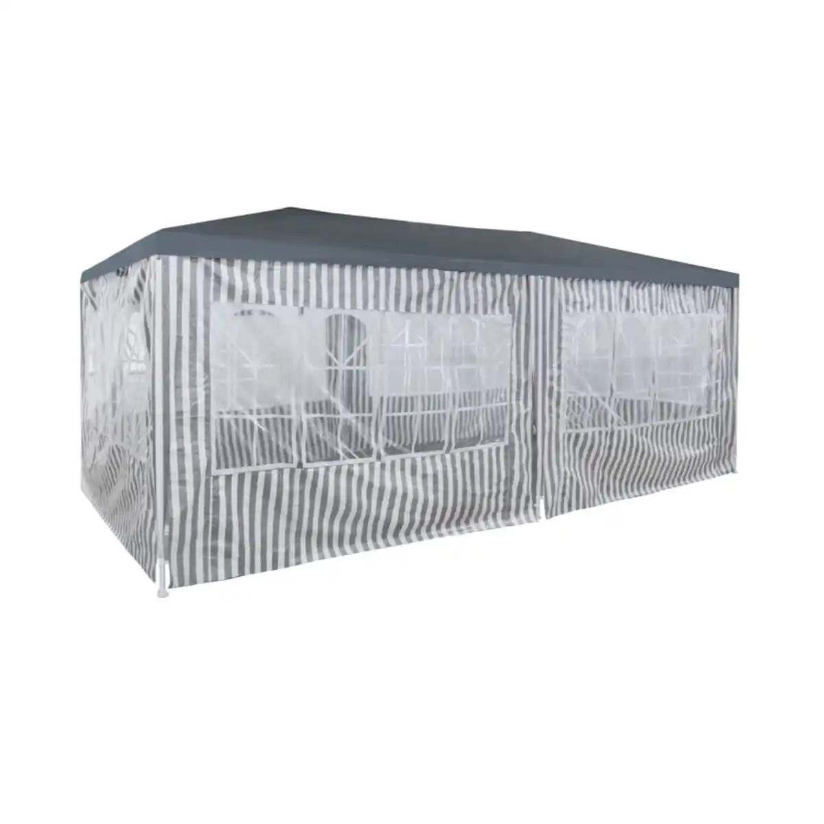 Bild 1 von Pavillon grau/weiß gestreift 295 x 590 cm