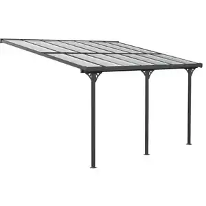 Westmann Terrassenüberdachung 'Bruce' Aluminium schwarz 300 x 435 x 270 cm
