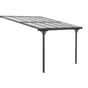 Westmann Terrassenüberdachung 'Bruce' Aluminium schwarz 300 x 313 x 270 cm