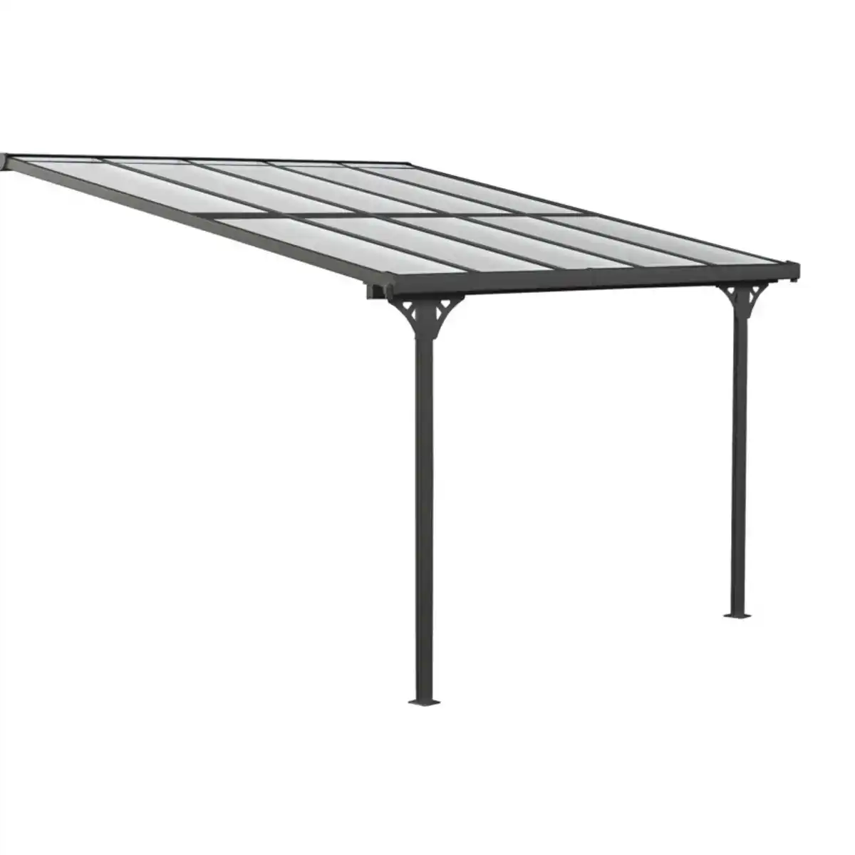 Bild 1 von Westmann Terrassenüberdachung 'Bruce' Aluminium schwarz 300 x 313 x 270 cm