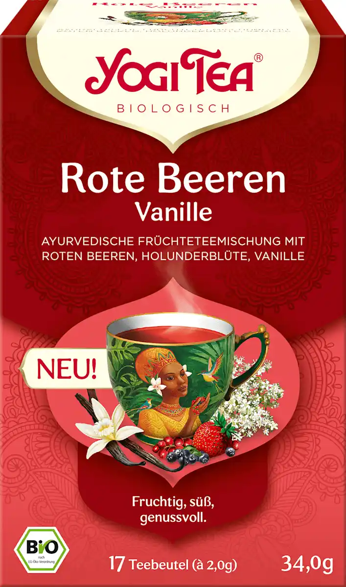 Bild 1 von YOGI TEA Früchtetee Rote Beeren Vanille (17 Beutel), 34 g