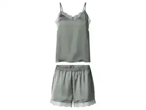 ESMARA® Damen Satin-Pyjama