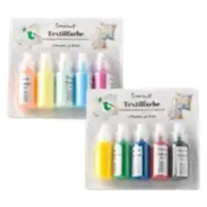 5er-Pack Textilfarbe