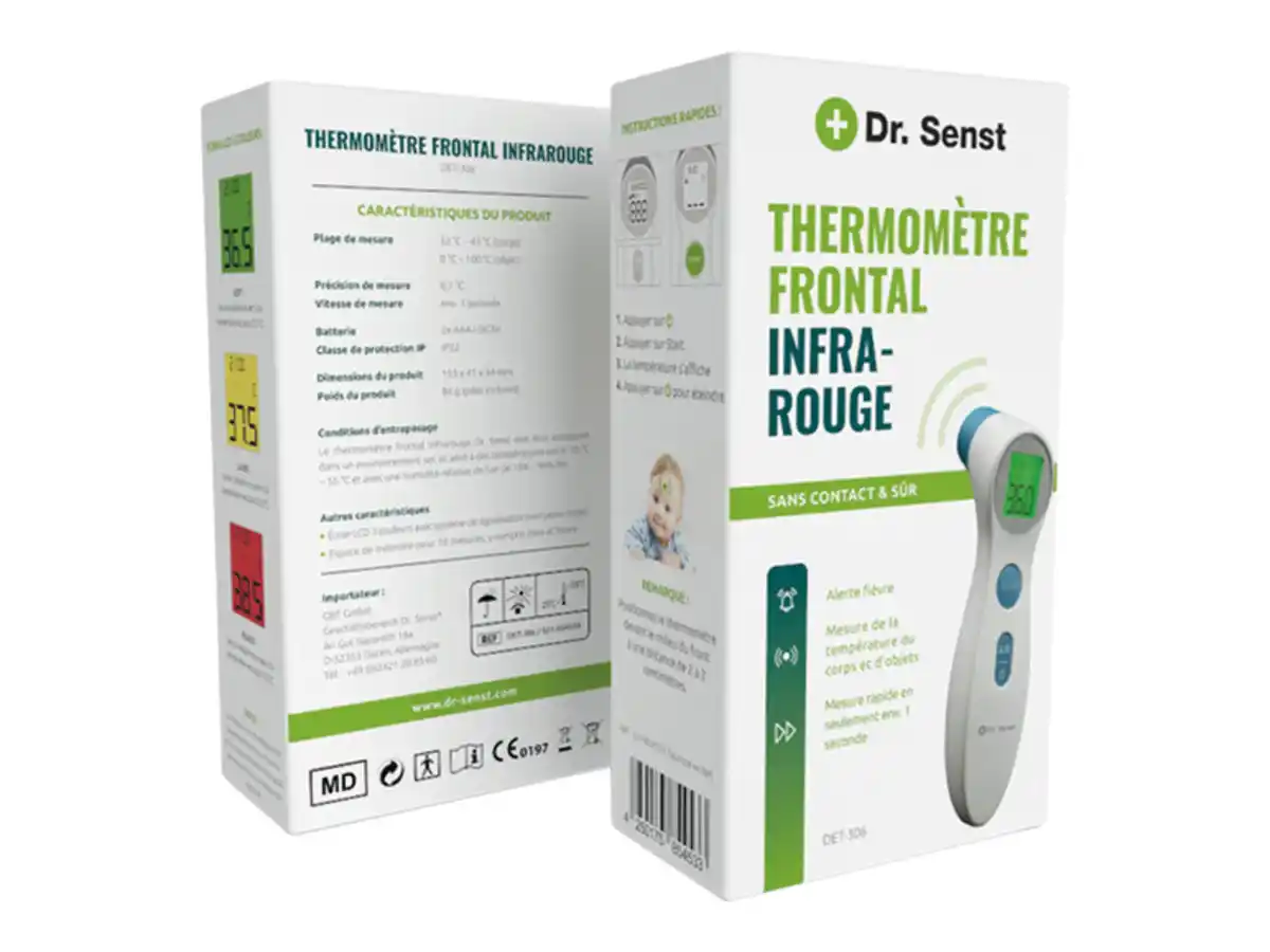 Bild 2 von DR. SENST Stirn-Thermometer, 2in1, mit Infrarot-Sensor