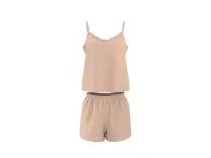 ESMARA® Damen Shorty Musselin-Pyjama