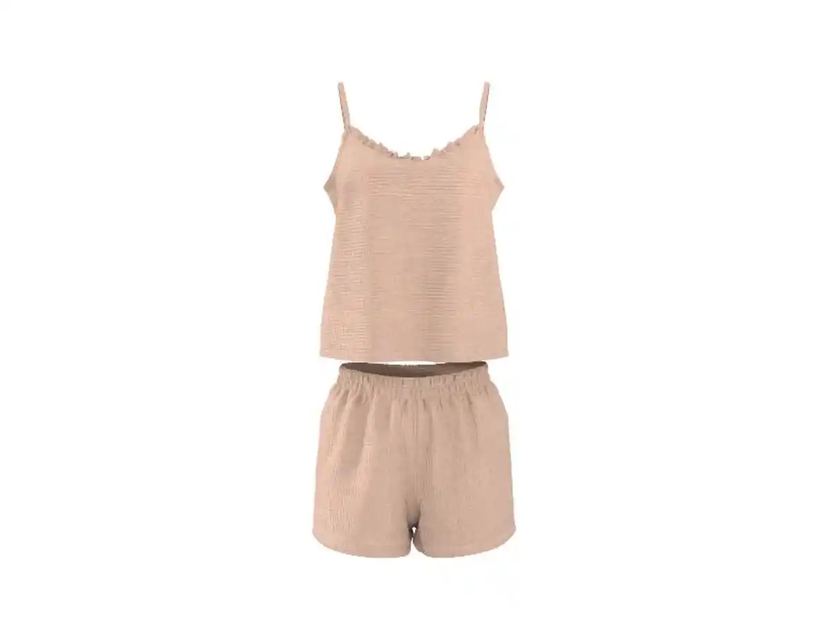 Bild 1 von ESMARA® Damen Shorty Musselin-Pyjama