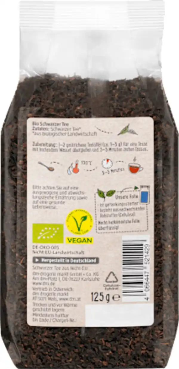 Bild 2 von dmBio Schwarzer Tee "Ostfriesentee", lose, 125 g