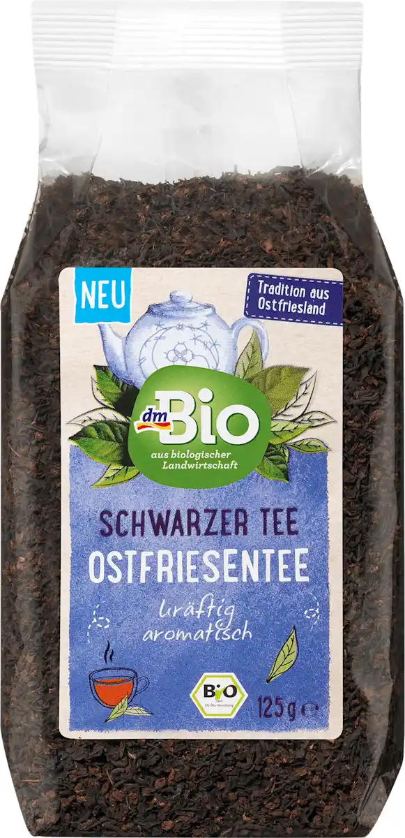 Bild 1 von dmBio Schwarzer Tee "Ostfriesentee", lose, 125 g