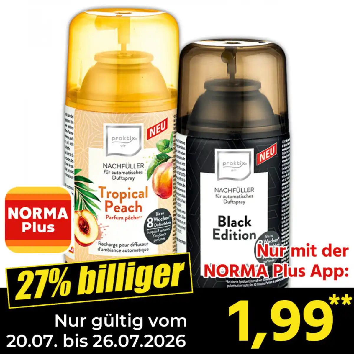 Bild 1 von praktix-air Nachfüller für automatisches Duftspray